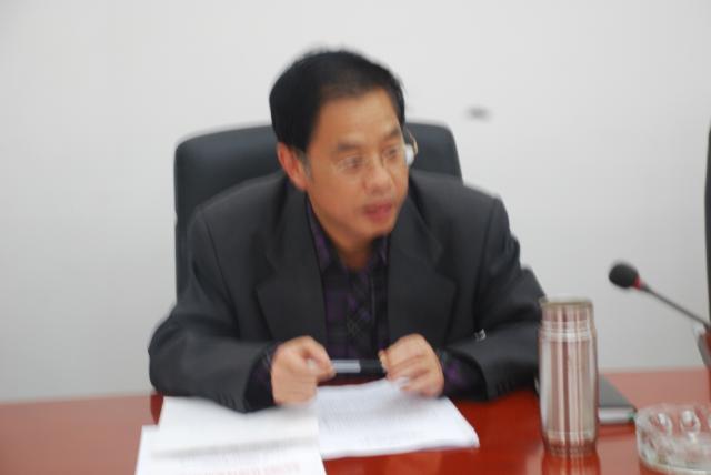局长黄春生作动员讲话